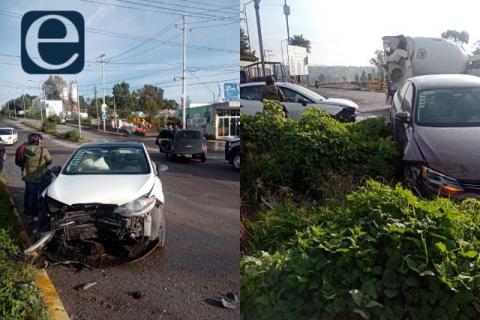 Aparatoso choque a la altura de hospitales