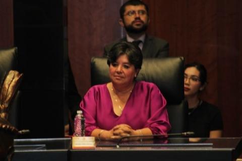 Atestigua Maribel Pérez Arenas develación en el Muro de Honor del Senado el nombre de “Xicohténcatl Axayacatzin” imagen 3