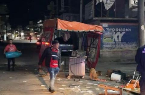 Comensal discute y atropella a taqueros en Calpulalpan