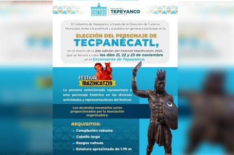 Tecpanécatl fue un guerrero destacado originario de Tepeyanco