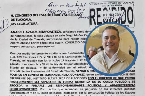 Anabell promueve Juicio político contra el presidente del ITE; habría favorecido a Morena