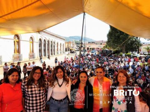 Michaelle Brito responde a mujeres y va por Alerta de Genero