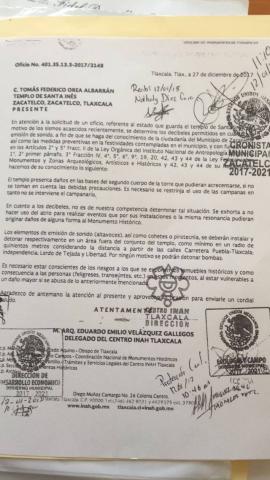 Fiscal de Zacatelco por sus pistolas desobedece mandato del INAH imagen 2
