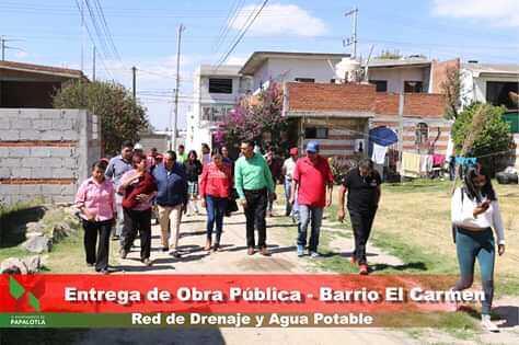 Se entregan 3 obras de drenaje y agua potable en el Carmen imagen 1
