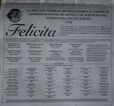 Impone González Zarur a director del CECyT 23; viola la ley de Servicio Profesional Docente imagen 1