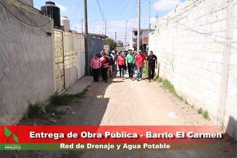 Se entregan 3 obras de drenaje y agua potable en el Carmen imagen 6