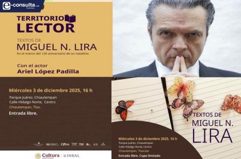 Chiautempan será sede del foro “Territorio Lector” con la participación del actor Ariel López Padilla