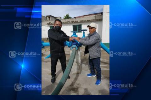 Entregan autoridades de Quilehtla obra de rehabilitación de pozo 1 de agua potable