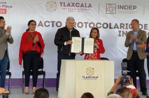 Gobernadora recupera predio que se convertirá en Central de Abasto en Huamantla