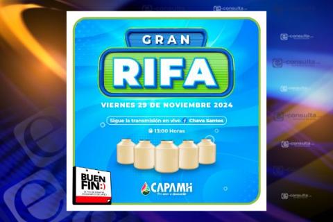 CAPAMH rifará 200 tinacos entre usuarios cumplidos que aprovecharon el Buen Fin
