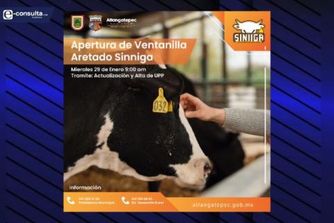 Abren Ventanilla para la Inscripción y Actualización de Ganaderos en Atlangatepec