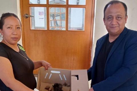 Entrega de paquetes de aves para impulsar la economía familiar en Texoloc