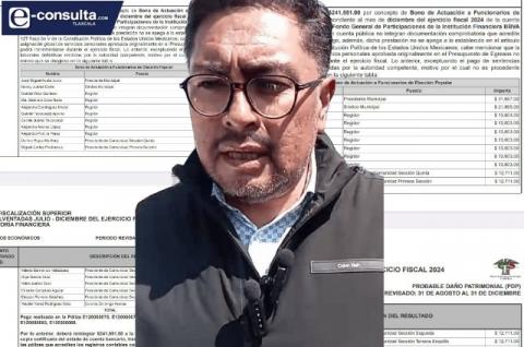 Obligan a alcalde de Zacatelco y sus “secuaces” a reintegrar bono que se asignaron ilegalmente