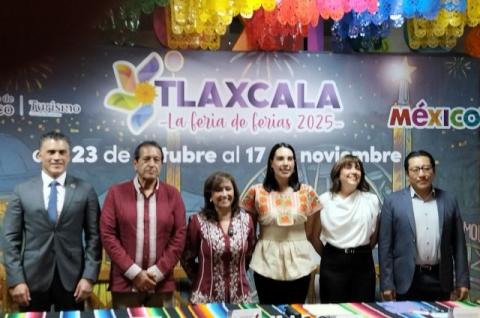 Presenta Lorena Cuéllar la Feria Tlaxcala 2025 en CDMX: Más del 86% de los eventos serán gratuitos