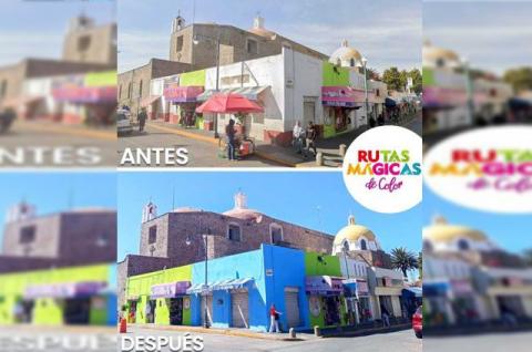 Continúa en marcha el programa “Rutas Mágicas de Color” en Chiautempan