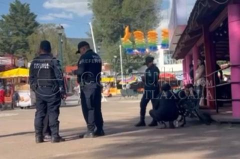 Parrillero Desfallece por Exceso de Humo en la Feria de Tlaxcala; Piden Intervención Urgente de Autoridades