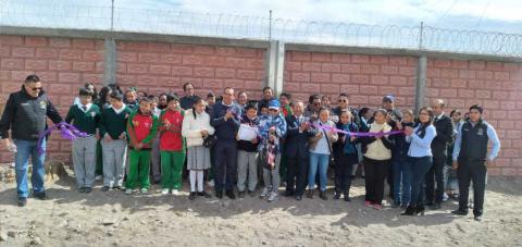 Entrega MACY construcción de barda perimetral en secundaria Lázaro Cárdenas imagen 3