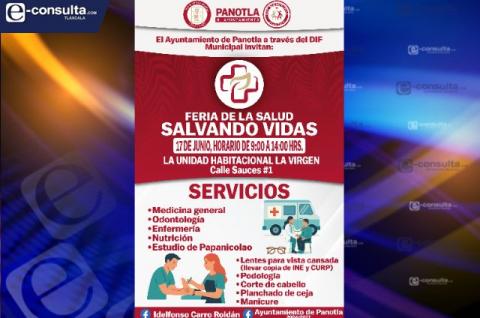 Panotla promueve la salud integral con la feria “Salvando Vidas”