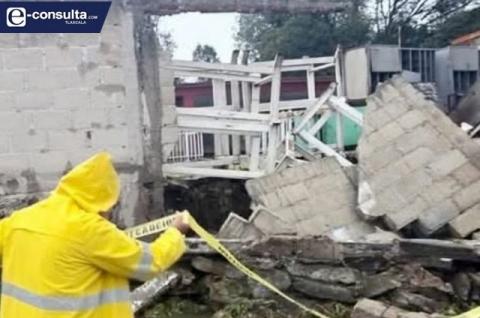 Fuerte tromba azota a la ciudad de Tlaxcala y Chiautempan; aún no se cuantifican los daños