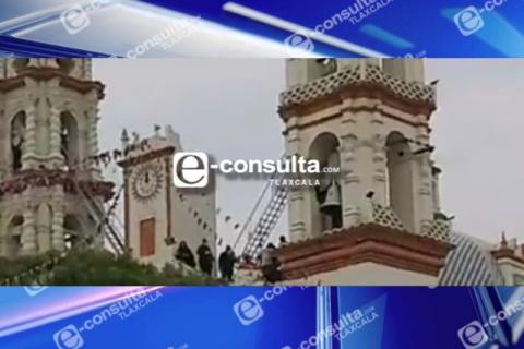 Otra vez Contla; campanero cae y moviliza servicios de emergencias