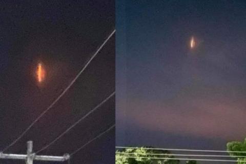 Oaxaqueños se aterrorizan tras extraña luz roja en el cielo