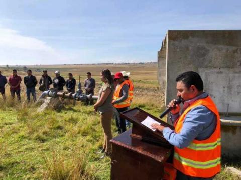 Alcalde pone en marcha trabajos de rehabilitación del pozo de agua en Techalote imagen 2