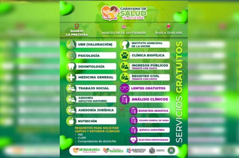 Caravana de salud y servicios del Ayuntamiento llegará al Barrio De La Preciosa