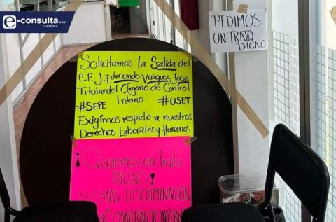 No hay marcha atrás, trabajadoras de la USET siguen en paro laboral