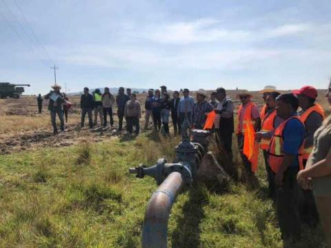 Alcalde pone en marcha trabajos de rehabilitación del pozo de agua en Techalote imagen 3