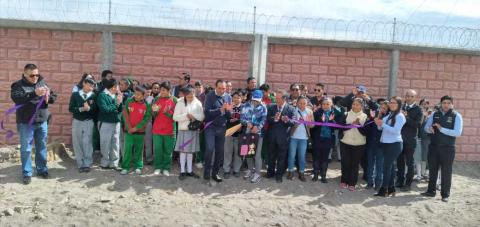 Entrega MACY construcción de barda perimetral en secundaria Lázaro Cárdenas imagen 1