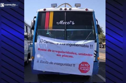 Transportistas se manifiestan para denunciar corrupción e incumplimiento de acuerdos de la SMyT