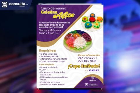 En Papalotla impartirán curso de gelatina artística con apoyo de regiduría de Salud
