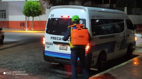 Se realizan los trabajos de sanitizacion en transporte público imagen 6