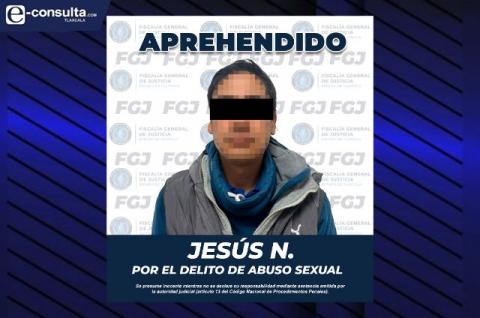 Colabora FGJE con fiscalía del Estado de México para aprehender a hombre por abuso sexual