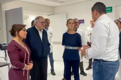Visita de Presidenta a las unidades de hemodiálisis y de mínima invasión detona más inversión en Tlaxcala