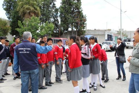 Fomentan en estudiantes la prevención en caso de sismos imagen 2