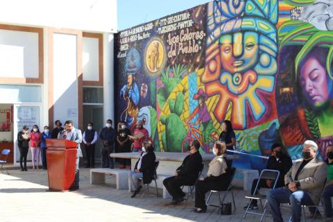 Inauguran en Tepetitla de Lardizábal mural artístico denominado Los Colores Del Pueblo imagen 5
