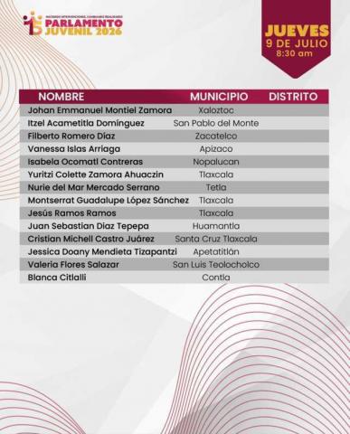 Da inicio proceso de selección de diputados juveniles para integrar el XV Parlamento Juvenil 2026 imagen 3