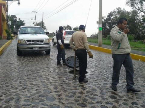 Repara CAPAM fuga de drenaje en prolongación Morelos imagen 3