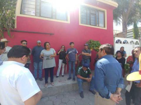 Reitera compromiso alcalde de Totolac, ejecutará obra en calle Canoa
