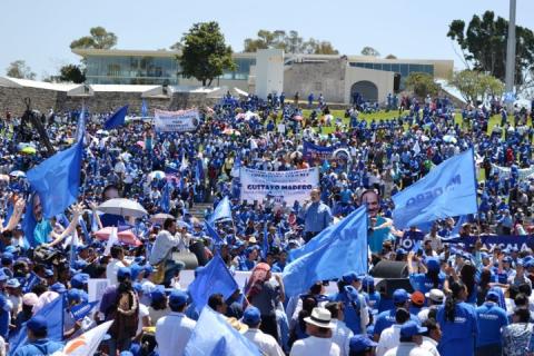 Arriban más de 5 mil militantes del albiazul con Madero imagen 12