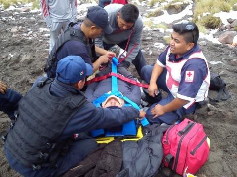 Rescata SSPE a turista accidentado en la Malinche imagen 3