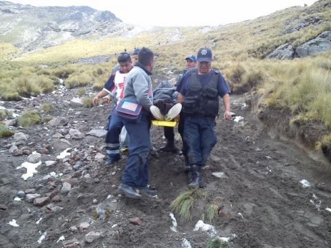 Rescata SSPE a turista accidentado en la Malinche imagen 1