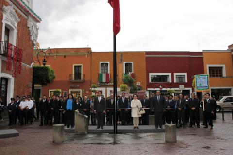 Realiza Ayuntamiento de Calpulalpan Arrío de Bandera en Tlaxcala Capital imagen 6