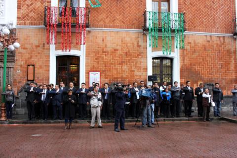 Realiza Ayuntamiento de Calpulalpan Arrío de Bandera en Tlaxcala Capital imagen 5