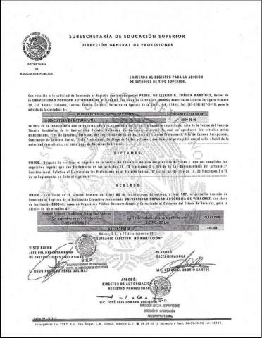 La Naturopatia de la UAT reconocida por la dirección General de Profesiones imagen 2