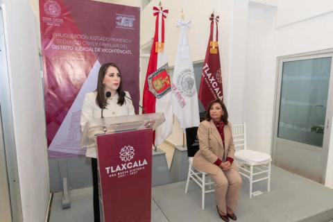 Inauguran nuevos juzgados en Distrito Judicial de Xicohténcatl imagen 1