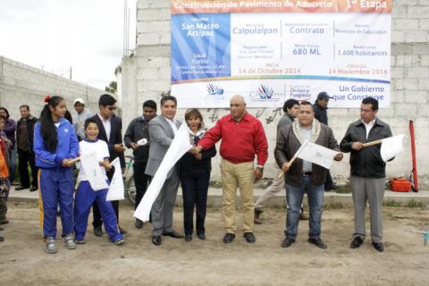 Calpulalpan: Pavimentaran calle en San Mateo Actipan bajo programa “Una Obra por Día” imagen 3