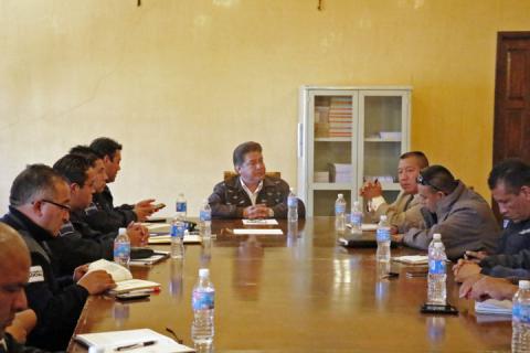 Preside Flavio Xochitiotzi reunión delegacional de seguridad pública en el municipio de Contla imagen 1