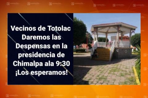 Incitan a la gente a salir de sus casas para recibir apoyos falsos en Totolac